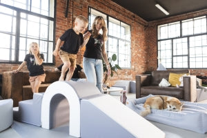 Softplay-Set mit Stufen- und Rutsche und Ball