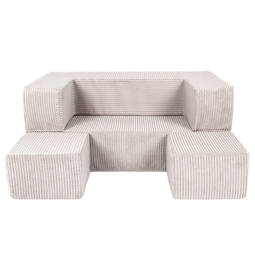 Esthetische Kinder Speel Sofa Ecru