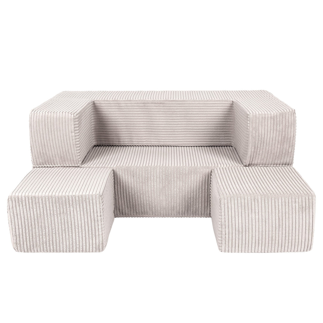 Esthetische Kinder Speel Sofa Ecru