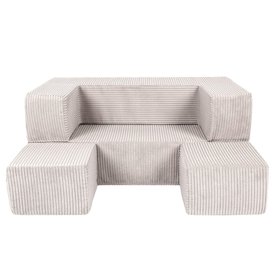 Esthetische Kinder Speel Sofa Ecru