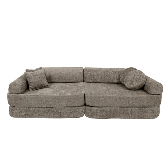 Play Sofa Premium Boucle Brown Beige