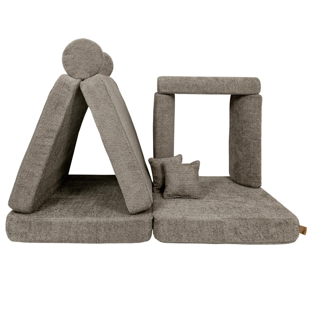 Play Sofa Premium Boucle Brown Beige