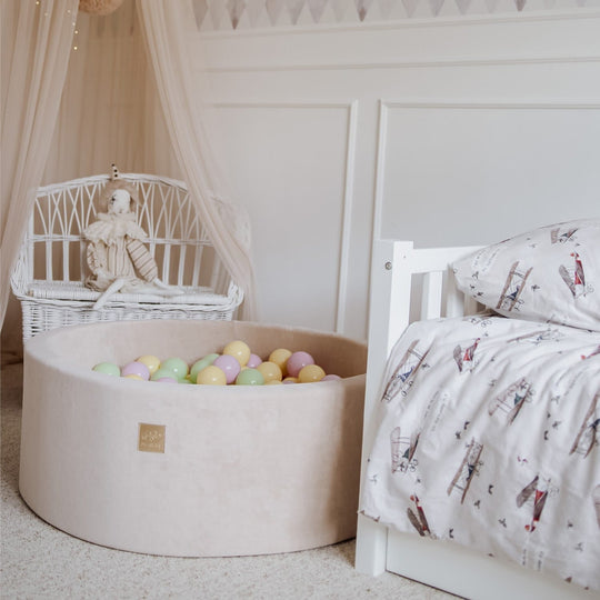 Bällebad-Set Spring Velvet Ecru - Komplettset mit 250 Bällen