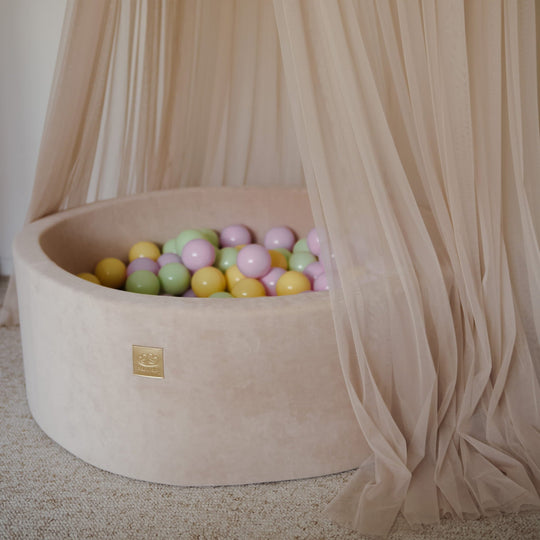 Bällebad-Set Spring Velvet Ecru - Komplettset mit 250 Bällen