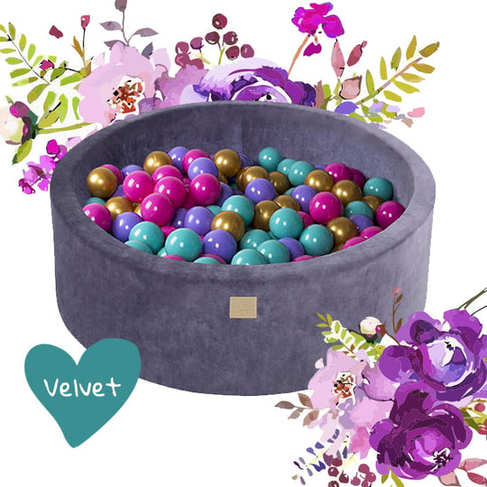Bällebad Velvet Flower - Komplettset mit 250 Bällen