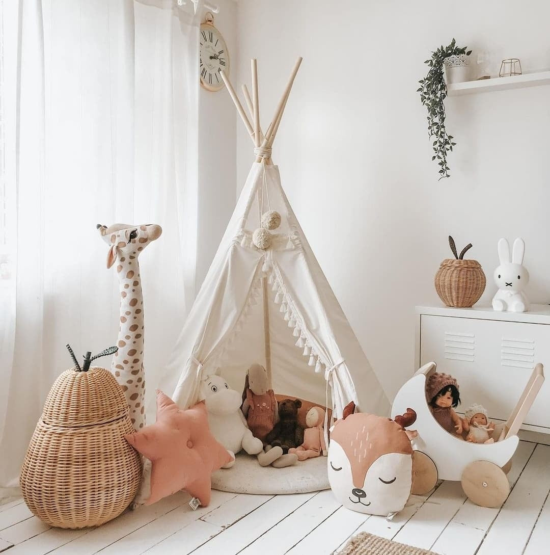 Boho Kinder Tipi mit Quasten