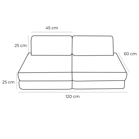 Neues Taschensofa Basic Aesthetic Türkis