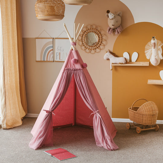 Fairy Kids Spielzelt mit Tüll in Ecru