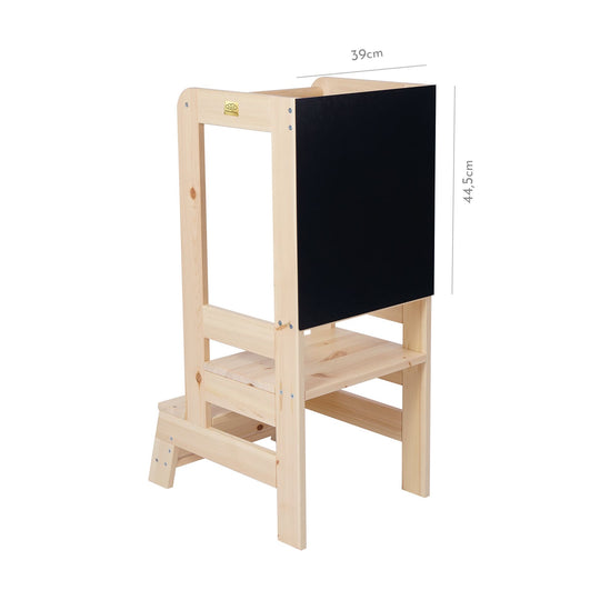 Küchenhelfer mit Tafel