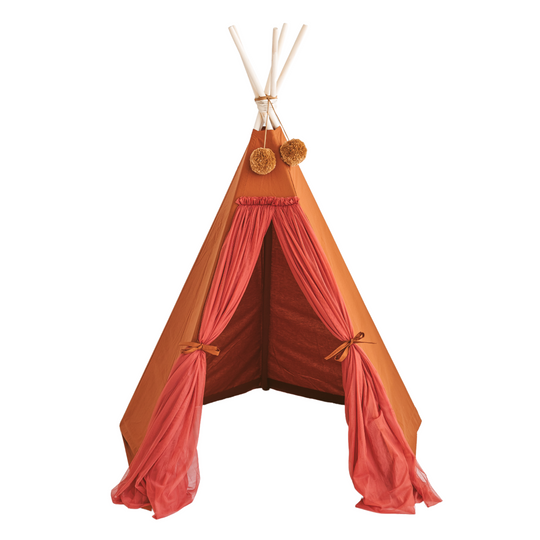 Fairy Kids Spielzelt mit Tüll in Cognac
