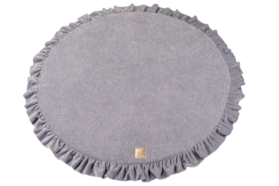 Runde Spielmatte mit Rüschen