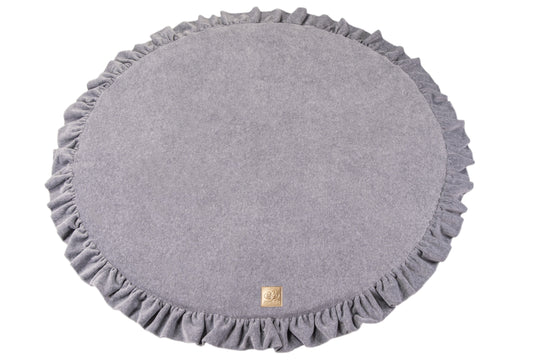 Runde Spielmatte mit Rüschen
