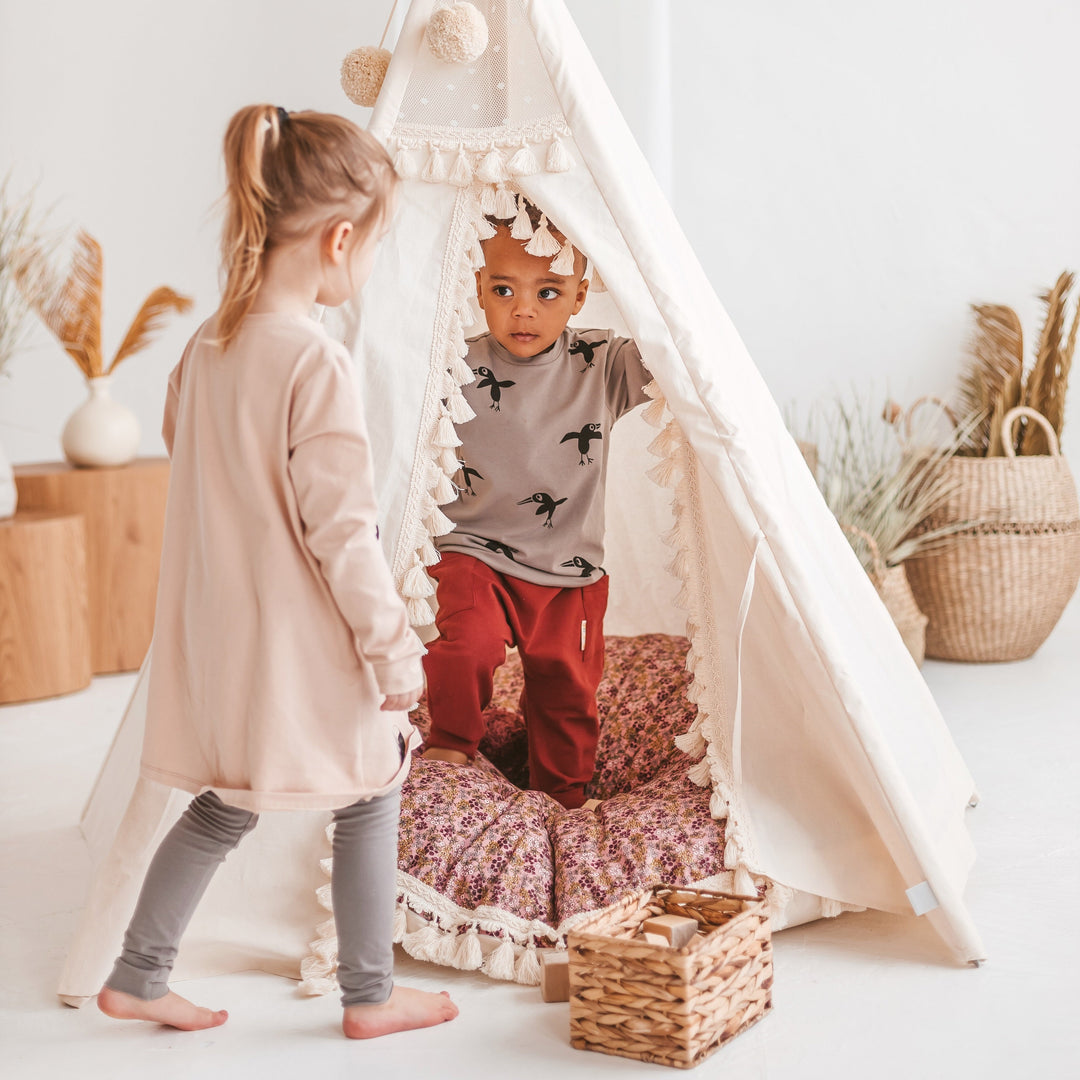 Boho Kinder Tipi mit Quasten