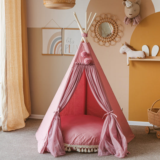 Fairy Kids Spielzelt mit Tüll in Rosa