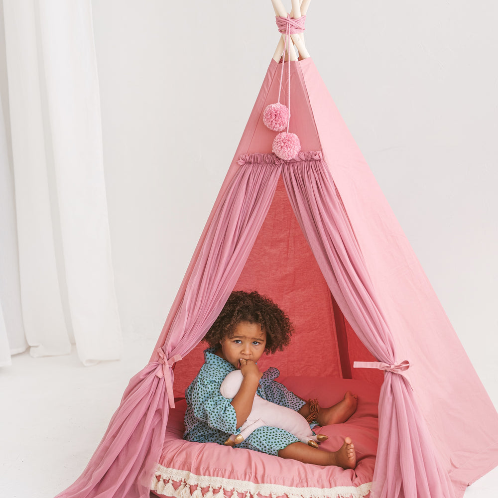 Fairy Kids Spielzelt mit Tüll in Rosa