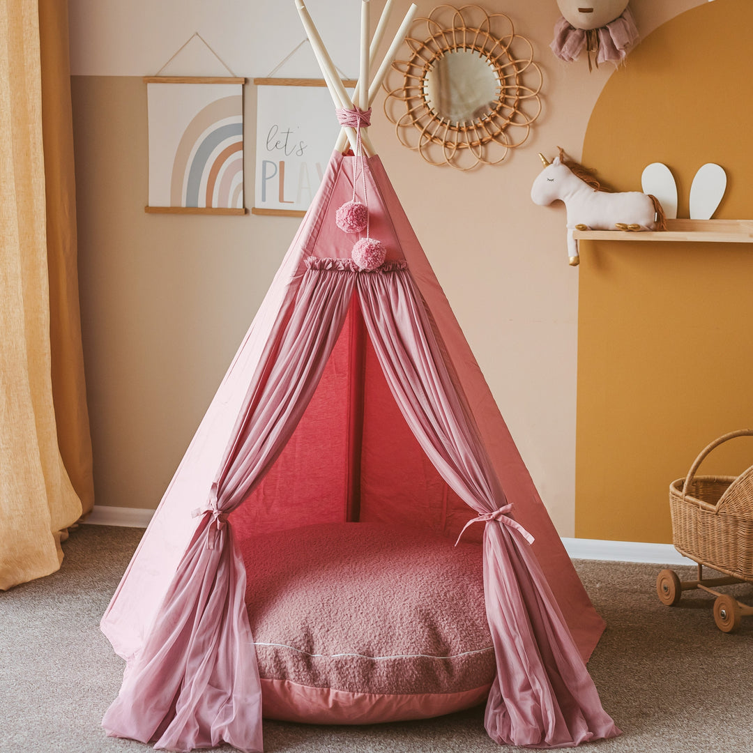 Fairy Kids Spielzelt mit Tüll in Rosa