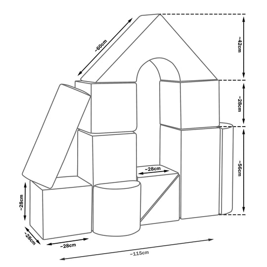 Burgblock-Set