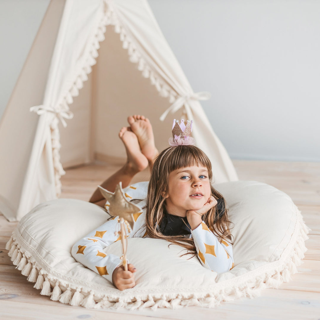Boho Kinder Tipi mit Quasten